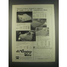 1985 Company Store Down Comforter Ad - Square Stitch