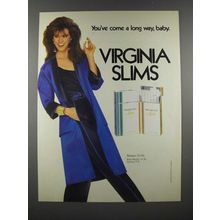 1985 Virginia Slims Cigarette Ad - Come a Long Way