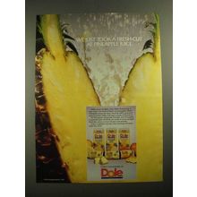 1987 Dole Pineapple Ad - We Just Took a Fresh Cut At