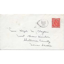 Canada #EN64 Postal Envelope USED 1944 George VI, Navy Post Office #617