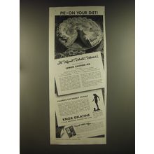 1939 Knox Gelatine Advertisement - recipe for Lemon Chiffon Pie