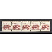 1898Ab 4c Stagecoach Fine MNH Dry Gum PNC 6/5 Line Gap AA0073