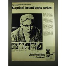 1972 Maxwell House Coffee Advertisement - Surprise! Instant beats perked