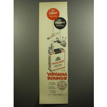 1952 Benson & Hedges Virginia Rounds Cigarettes Ad - The light cigarette