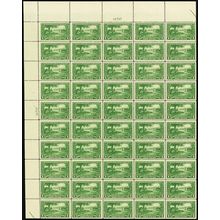 617, VF Mint NH Scarce Top Sheet of 50 1¢ Stamps Brookman $400.00 - Stuart Katz