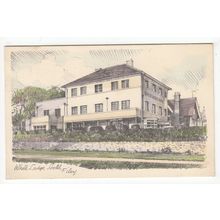 White Lodge Hotel Filey Postcard 1944 Yorkshire