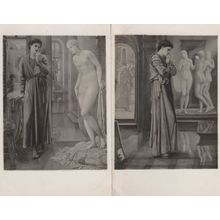 Sir Edward Burne Jones Pygmalion 2x Old RPC Painting Postcard s