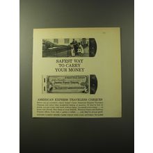1960 American Express Travelers Cheques Advertisement - Safest way