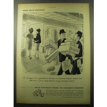 1960 Cincinnati Enquirer Magazine Ad - cartoon by Robert Day - Are you Sure
