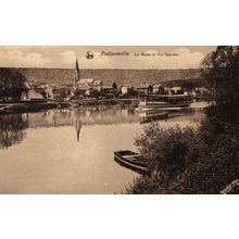 Postcard Profondeville, Belgium. The River Meuse and “Le Toursite”. Unposted