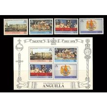 Anguilla 1978 Queen Elizabeth II Silver Jubilee stamps sheet MNH