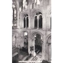 ED 258 ROMSEY ABBEY -THE CHOIR FROM TRIFORIUM. RP POSTCARD
