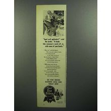 1944 Pabst Blue Ribbon Beer Ad - Egad and Gadzooks!