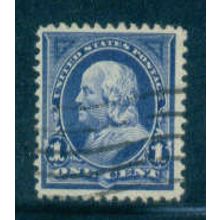 Used 264 1c Benjamin Franklin Fine M02827
