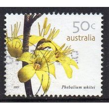 Australia 2007 Wildflower Definitive - Phebalium whitei 50c Sheet Used