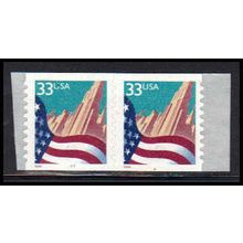 3281 33c U.S. Flag Over City Fine MNH CNP Left 7777 PA2072