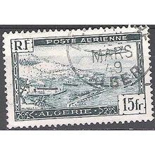 Algérie 1946 Michel 253 O Cote (2005) 0.30 € Avion et port d'Alger Cachet rond