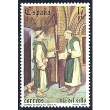 España. 1985. Mi # 2695. Stamp Day. Kneecap Mail. 12th Century