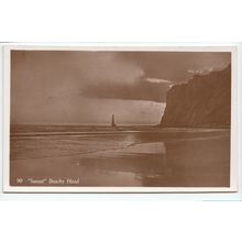 Beachy Head Sunset East Sussex RP Postcard S90