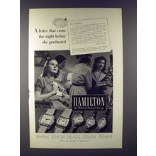 1938 Hamilton Sidney, Maxine, Melodie, Dorian Watch Ad