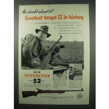 1954 Winchester Model 52 Rifle Ad - No Doubt About It