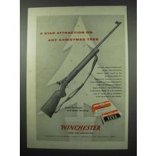 1954 Winchester Model 75 Rifle Ad - Star Attraction