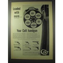 1958 Colt Handguns Ad - Single Action Army, Cobra