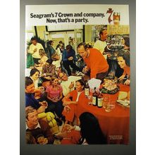 1970 Seagram's 7 Crown Whiskey Ad - That's a Party