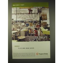 2003 Progress Energy Ad - What does it take?