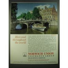 1968 Norwich Union Insurance Ad - Here and throughout the world Amsterdam
