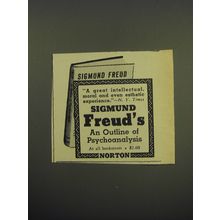 1949 Norton Book Advertisement - An Outline of Psychoanalysis by Sigmund Freud