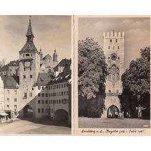 Landsberg Kirche Josel Sutor 2x Real Photo Postcard s