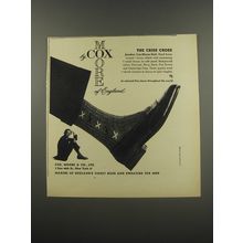 1955 Cox Moore Criss Cross Socks Advertisement