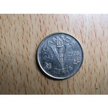 2005 WW2 Queen Elizabeth ll 5 Cents Canada Coin