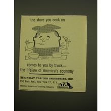 1961 Highway Trailer Industries, Inc. Ad - The stove you cook on comes to you