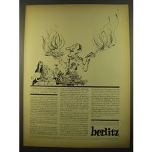 1961 Berlitz School Ad - French-Schmench it's all Greek to me