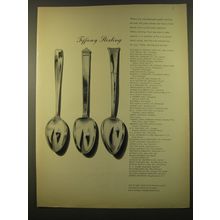 1961 Tiffany Silverware Advertisement - Cordis, Hampton, Linenfold
