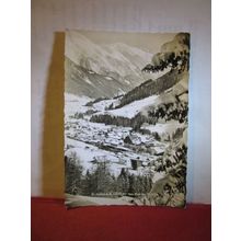 winter at ST. ANTON AM ARLBERG, AUSTRIA .unused vintage postcard RP =