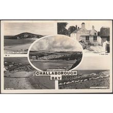 Challaborough Bay, Devon, 1953 - Tuck's RP Postcard