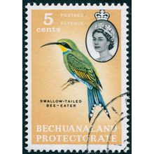 Bechuanaland 1961 5c Swallow-tailed Bee-eater SG172 used