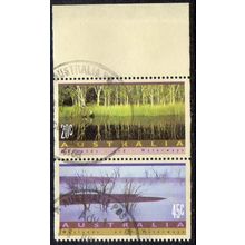 Australia 1992 Wetlands & Waterways - 20c / 45c Booklet Pair Used P.14.5