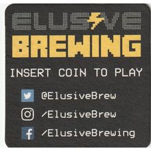 BEER MAT - ELUSIVE BREWING (FINCHAMPSTEAD) - E - (Cat 001) - (2018)