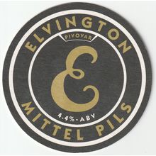 BEER MAT - ELVINGTON BREWERY - PIVOVAR MITTEL PILS - (Cat 001) - (2021)