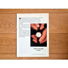 Patek Philippe Calatrava Original 1991 Vintage Print Ad