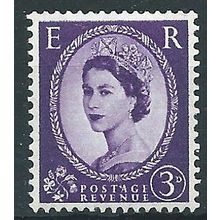 1960 SG615b 3d Deep Lilac 2 Bands Crowns Phosphor Wmk SIDEWAYS Unmounted Mint...