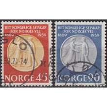 NORWEGEN NORWAY [1959] MiNr 0434-35 ( O/used )