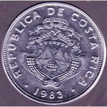 1983 Costa Rica 2 Colones Coin