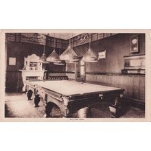 Billiard Room Langland Bay Convalescent Home Opens Welsh Antique Postcard