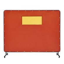 Welding Screen with Frame, 6' x 8' Welding Curtain Screens, Flame-Resistant ...