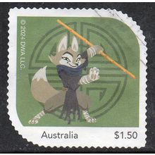 2024 DREAMWORKS, 'KUNG FU PANDA 4', USED SELF-ADHESIVE MYSTAMP. 15/16